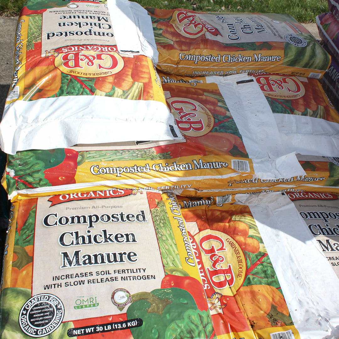 Kellogg Gardner and Bloome G&B Organics Composted Chicken Manure 30 lb