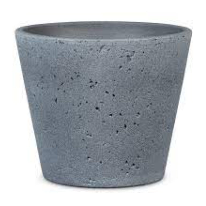 Dark Stone Roca Pot for houseplants